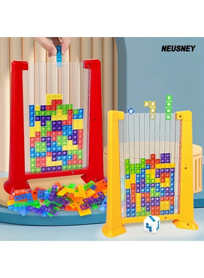 نيوسني لعبة مكعبات البناء ثلاثية الأبعاد للأطفال تعليمية إبداعية حمراء محمولة مادة بولي بروبيلين هدية - Image 2