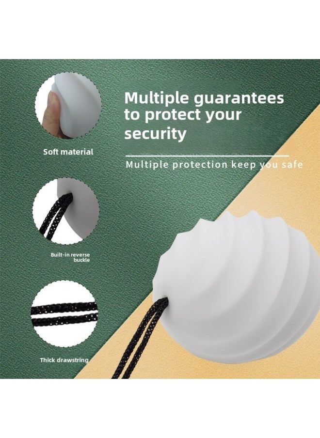 Generic - Luminous Throw Ball Led Luminous Throw Ball Fitness Throw Ball Creative Luminous Ball Toy Flash POI Ball-Color:White - Image 1