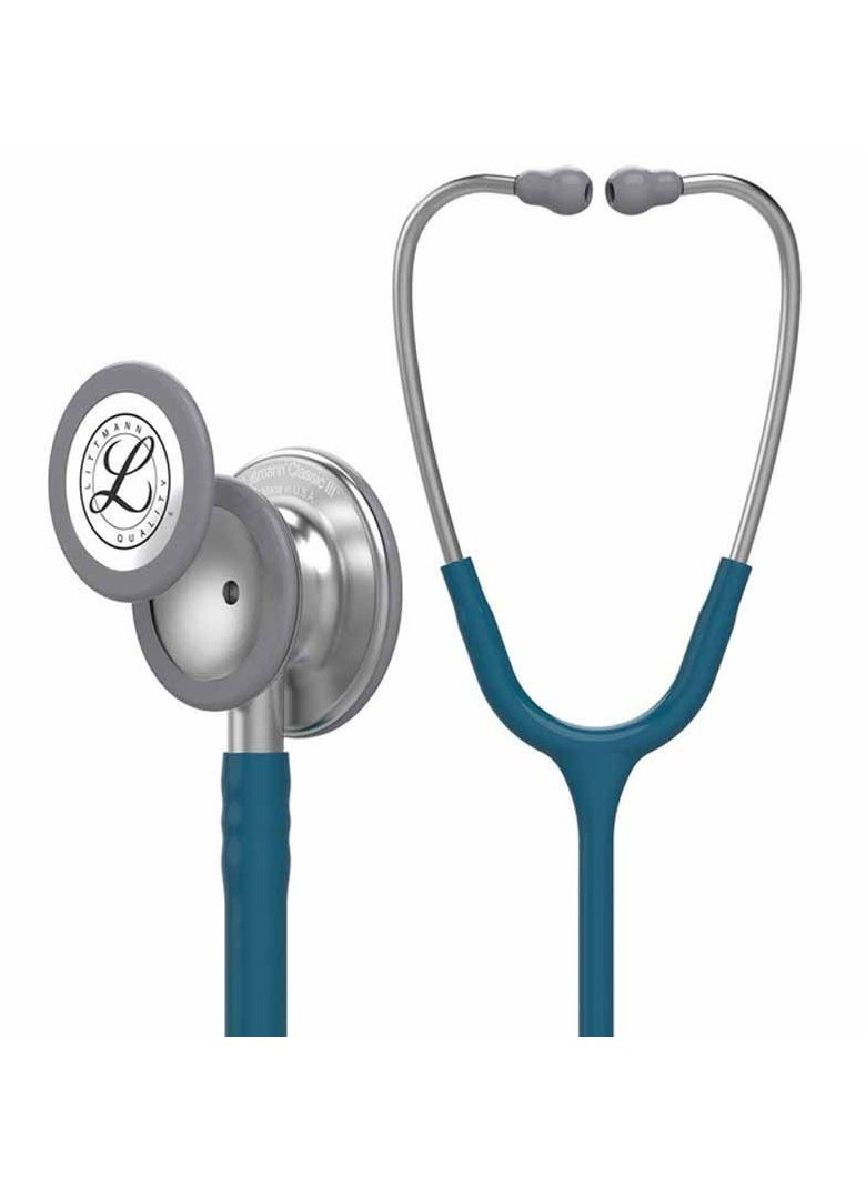 Littmann 3M Littmann 5623 Classic III Monitoring Stethoscope Dual Head Design with Tunable Diaphragms for Adult Pediatric Use Chestpiece Durable Tubing High Acoustic Sensitivity for Accurate Diagnosis 