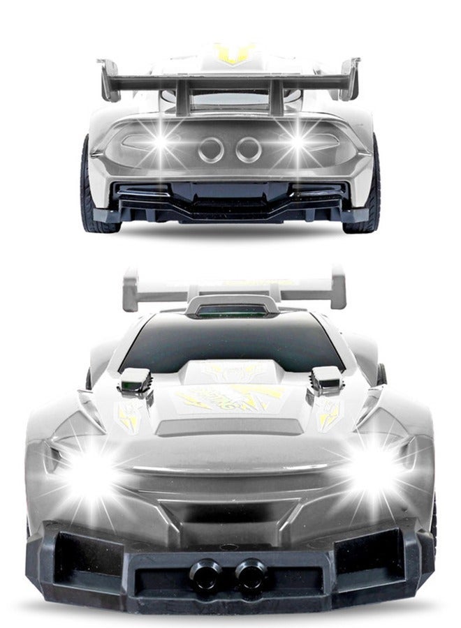 KOOL SPEED 1:10 Scale LED Light-Up Grey R/C Racing Car 2.4G High-Speed Remote-Controlled Car with Dynamic Lights, Durable Construction & Powerful Motor, Indoor & Outdoor Fun, Perfect for Kids Aged 3+ - Image 2