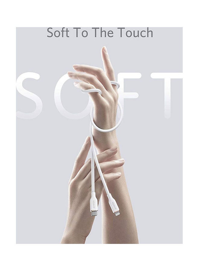 Anker PowerLine III Flow USB-C to Lightning Cable (3ft/0.9m) - Image 2