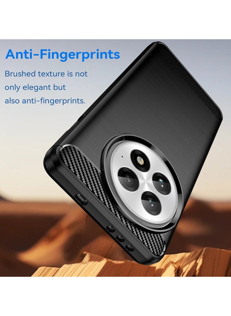 Brushed Carbon Fiber Shockproof Case For OnePlus 13 - Black - Image 3