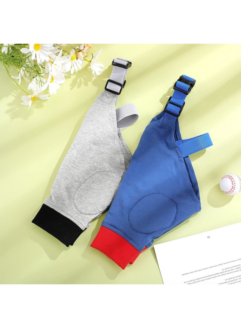 SOLARAE حامي كوع للكلاب، 2 زوج من دعامات الساق الأمامية للكلاب، حامي كم للركبة للكلاب المتوسطة والكبيرة (2 لون) - Image 2