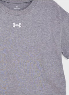 UNDER ARMOUR Girls' Crop Sportstyle Logo Short Sleeve T-shirt  - Image 3