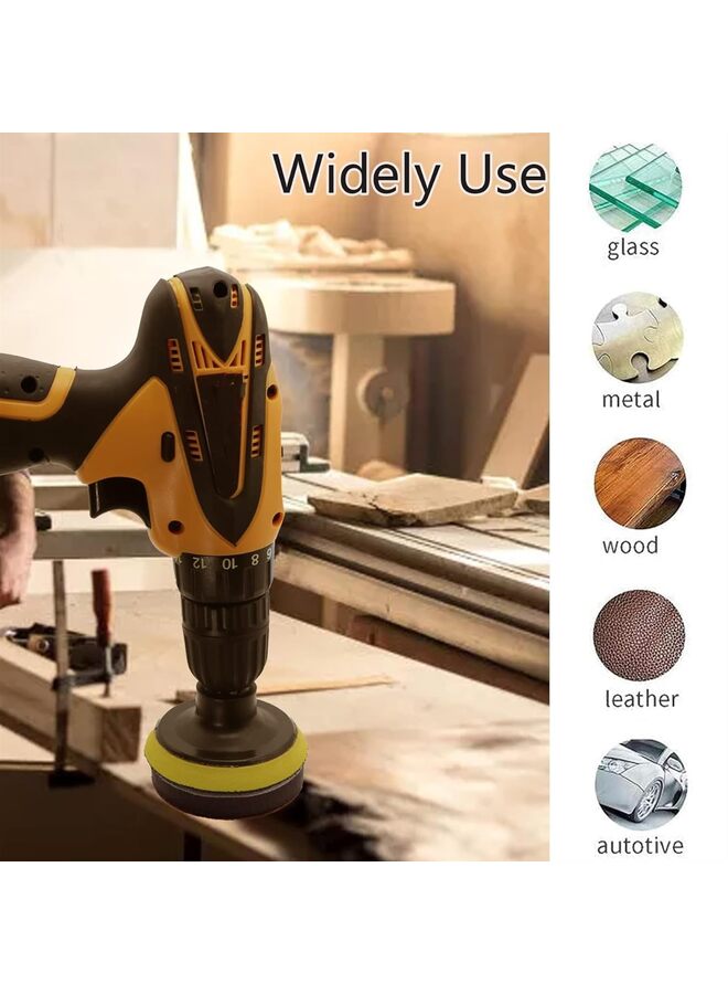 69pcs Sandpaper 3Inch Sanding Disc 60-10000 Grit Wet Dry Sandpaper with M10 Backing Pad,2pcs Interface Pad for Wood Metal Mirror Jewelry Car Polishing Headlight Cleaner Set - Image 4