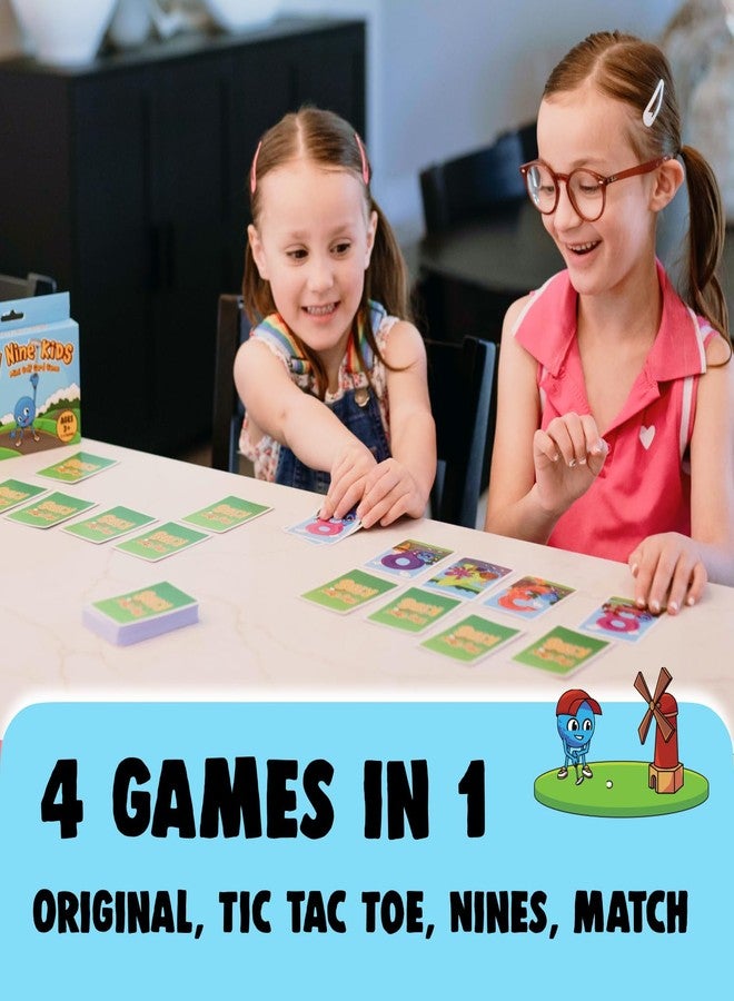 Play Nine Kids: Mini Golf Card Game – Learn and Match Numbers, Fun Math & Strategy Skills for Kids - Family Board Game – Easy to Learn, Educational Number Matching – 2-4 Players, Ages 3+ - Image 4