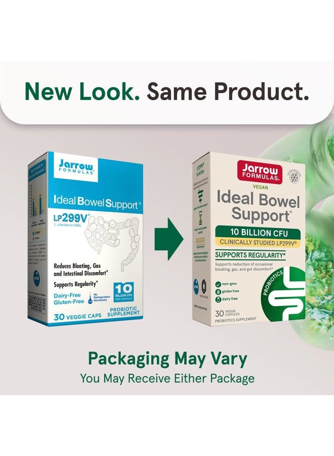 jarrow formulas Ideal Bowel Support - 10 Billion CFU Per Serving - Bowel Support - Reduces Bloating, Gas & Intestinal Discomfort - Up to 30 Servings (Veggie Caps) - Image 2