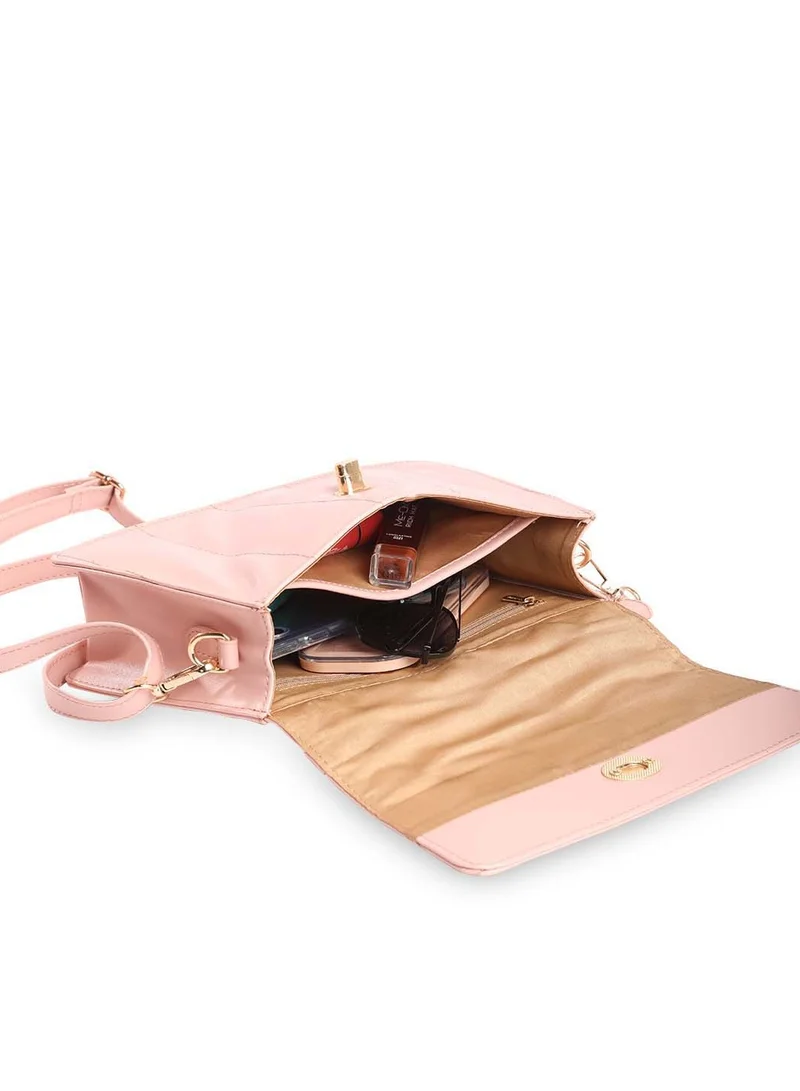 CAPRESE Caprese Poppy Solid Blush Faux Leather Medium Sling Bag