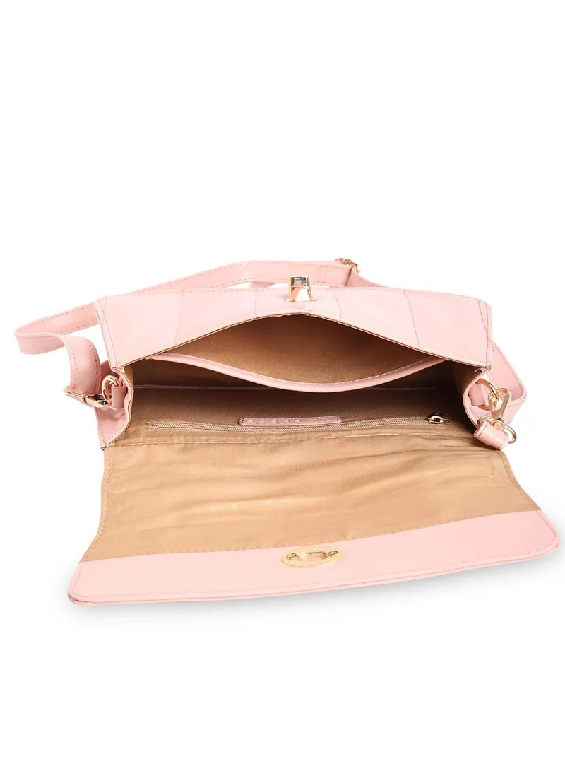 CAPRESE Caprese Poppy Solid Blush Faux Leather Medium Sling Bag