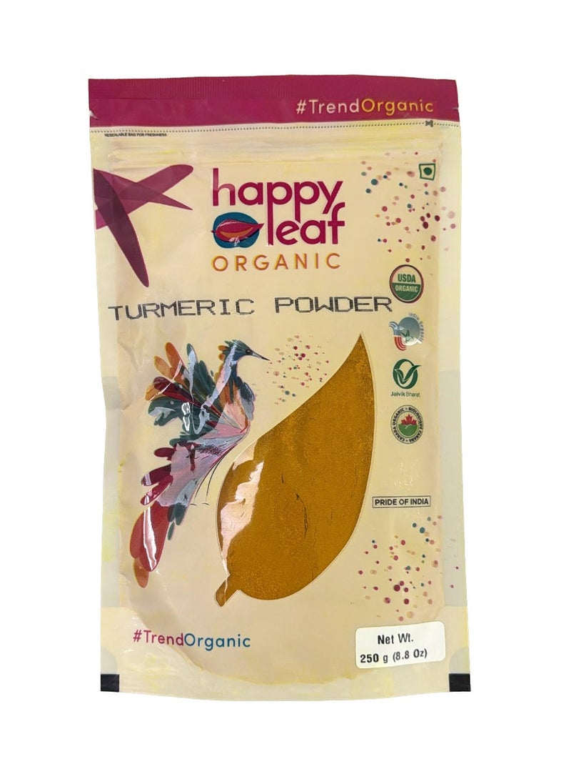 happy leaf organic Organic Turmeric Powder 250g - Image 1