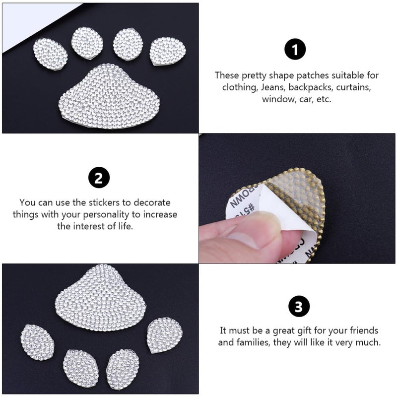 Self Adhesive Rhinestone Decals for Clothes Bags Hats Luggage DIY Craft Accessories - Image 4