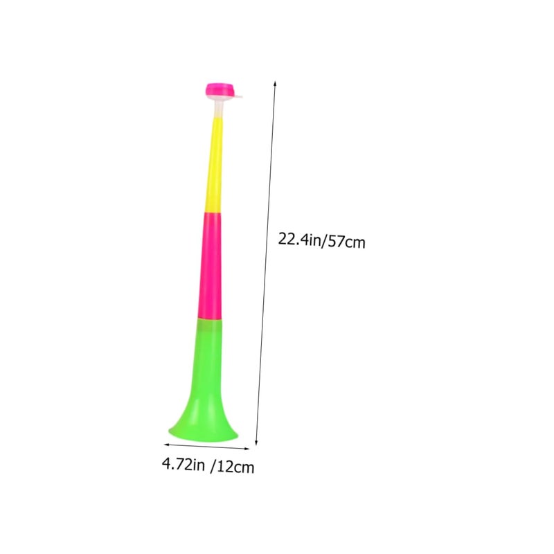 2 Pcs Plastic Telescopic Toy Trumpet Portable Football Game Horn For Kids - Image 3