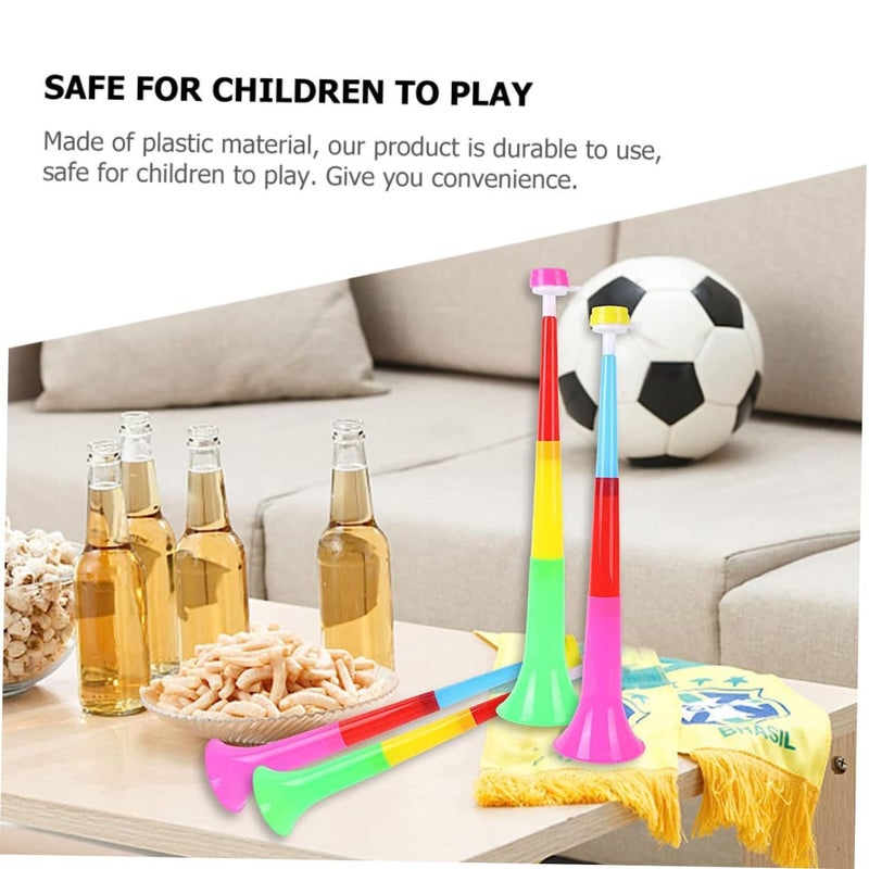 2 Pcs Plastic Telescopic Toy Trumpet Portable Football Game Horn For Kids - Image 5