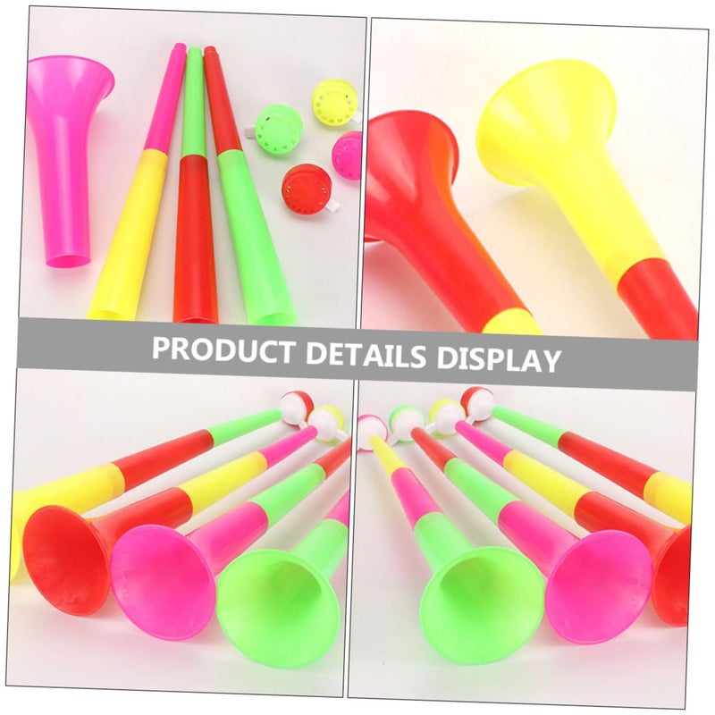 2 Pcs Plastic Telescopic Toy Trumpet Portable Football Game Horn For Kids - Image 4