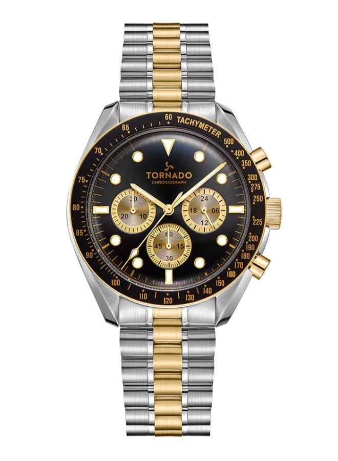 TORNADO Men's Stainless Steel Chronograph Watch T22103-TBTB - 42 mm - Image 1