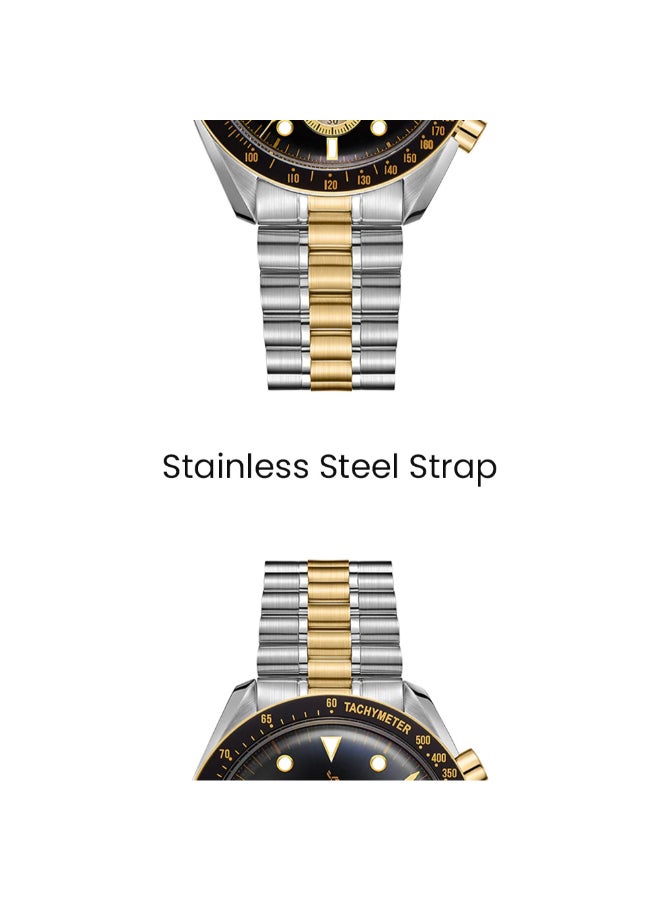 TORNADO Men's Stainless Steel Chronograph Watch T22103-TBTB - 42 mm - Image 5