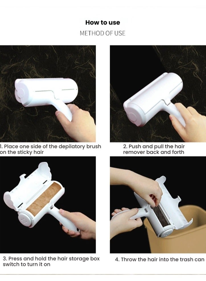 general Pet Hair Remover Roller - Dog & Cat Fur Remover with Self-Cleaning Base - Efficient Animal Hair Removal Tool - Perfect for Furniture, Couch, Carpet, Car Seat - Image 5