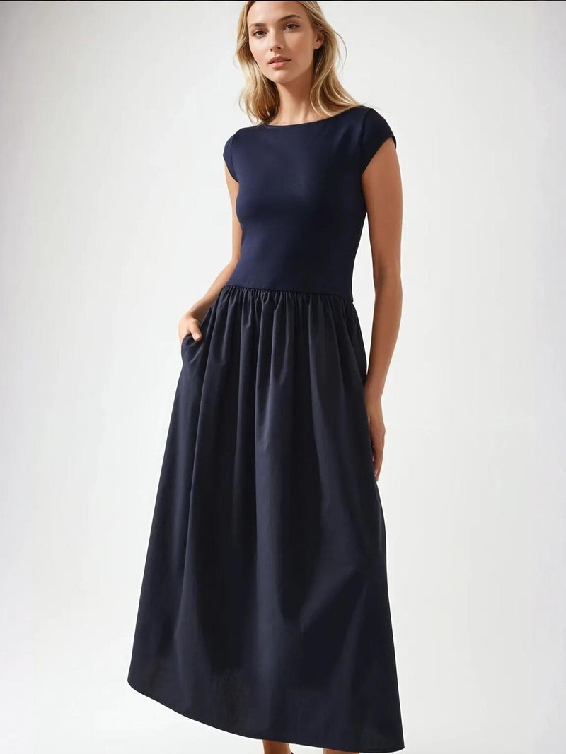 HICCUP Contrast Midi Dress - Image 3