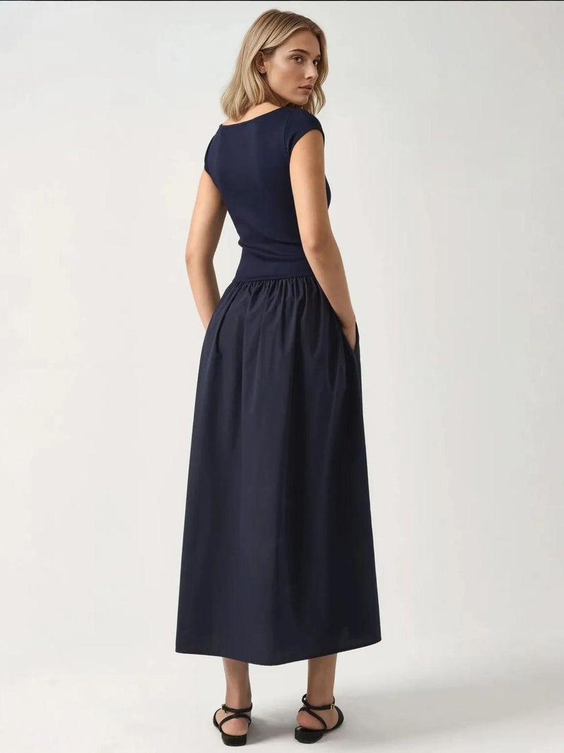 HICCUP Contrast Midi Dress - Image 4