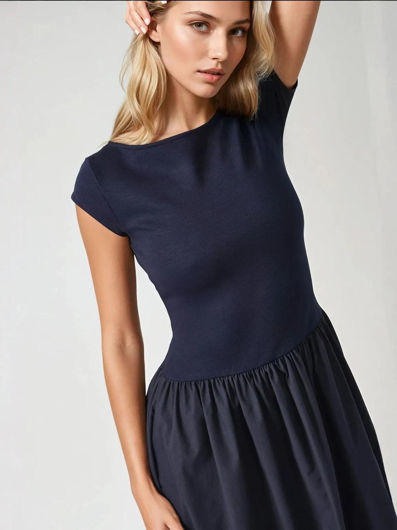 HICCUP Contrast Midi Dress - Image 2