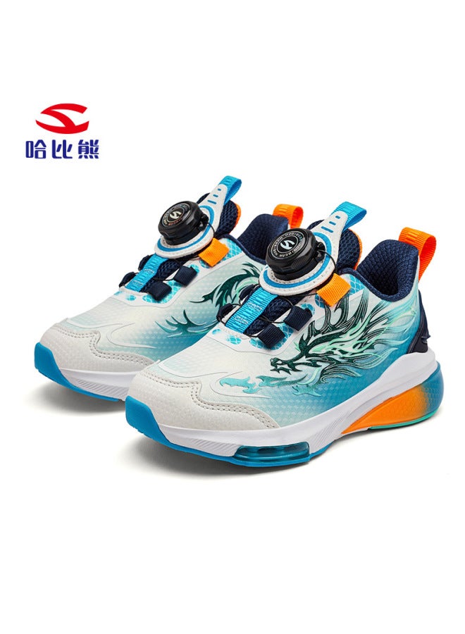 Habib Bear Leather Autumn Boys Sneaker Chinese Red Button Shoes Girls Casual Shoes Running Shoes A Generation Of Hair