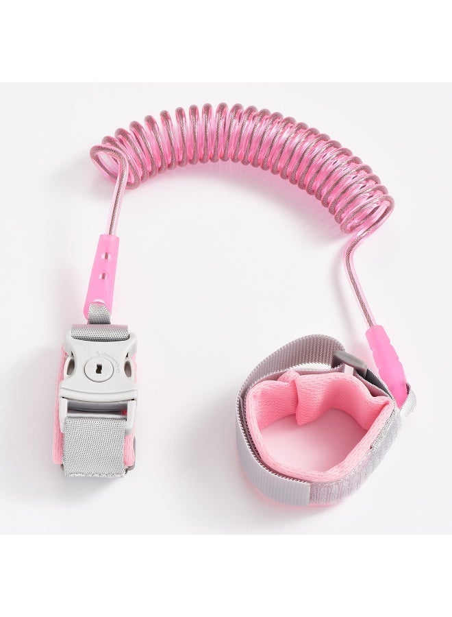 Toddler Anti Lost Safety Harness Walking Leash, Child Wrist Link with Key Lock, 2M Adjustable Kids Safety Leash, 360° Rotating Stretchable Rope, Comfortable Wristband for Baby Boys Girls, Travel, Shopping, Outdoor Walking - Image 2