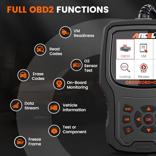 Ancel ANCEL AD530 OBD2 Scanner Diagnostic Tool, Universal Check Engine Code Reader with Live Data, Car Diagnostic Tool with Upgraded Battery Tester & All OBD2 Functions for 1996+ Vehicles, Upgraded AD310 - Image 4