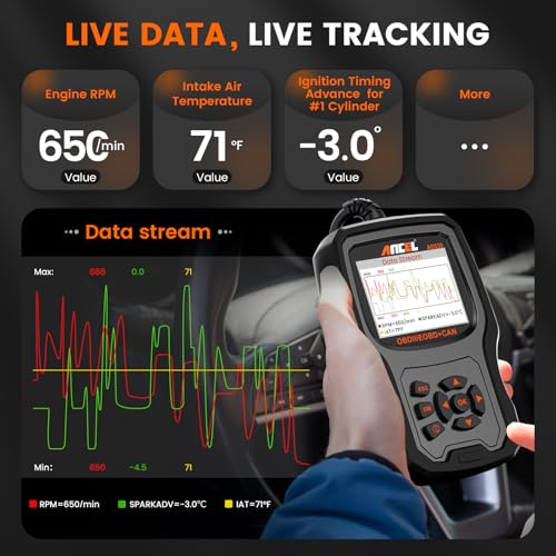 Ancel ANCEL AD530 OBD2 Scanner Diagnostic Tool, Universal Check Engine Code Reader with Live Data, Car Diagnostic Tool with Upgraded Battery Tester & All OBD2 Functions for 1996+ Vehicles, Upgraded AD310 - Image 5