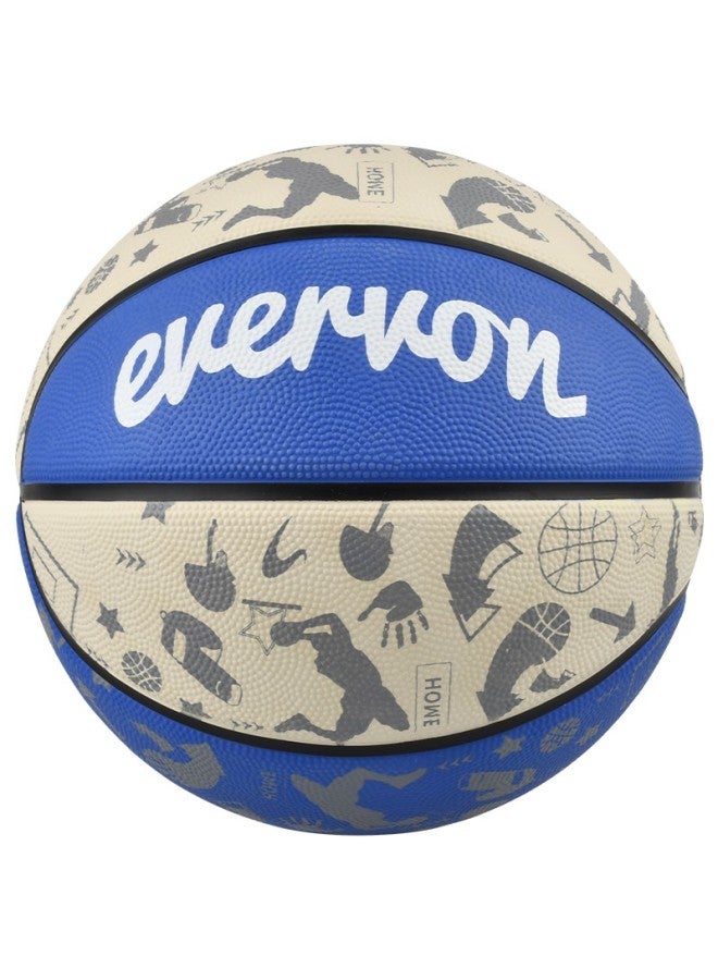Evervon Basketball, Non-slip And Wear-resistant, For Adults And Children, Compeion And Training Use, Size 7 Rubber, School Group Purchase, Ebx-7051 - Image 1