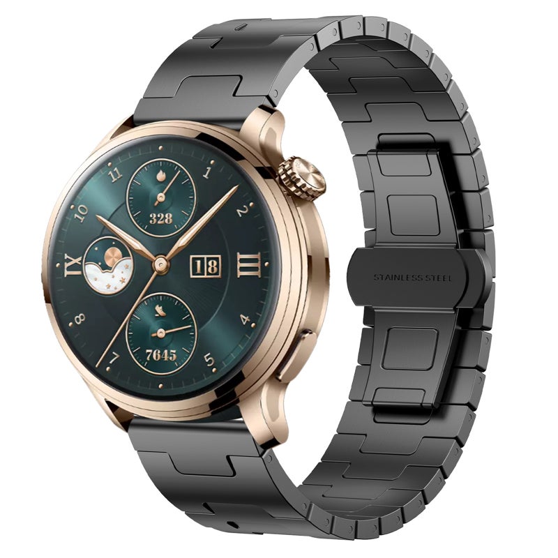 For Honor Watch 4 Pro Titanium Alloy 22Mm Metal Watch Band(Titanium Color) - Image 1