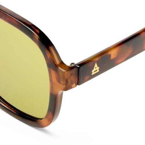 AIRE Whirlpool Sunglasses - Dark Tort, Aviator, Unisex, 70s Hollywood Style - Image 4