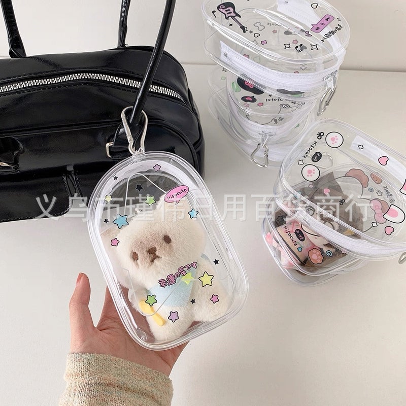 Cartoon Four-Leaf Clover 10Cm Baby Walking Bag Hand-Made Doll Cosmetics Bag Cotton Doll Stereo Display Bag Pendant Pain - Image 3