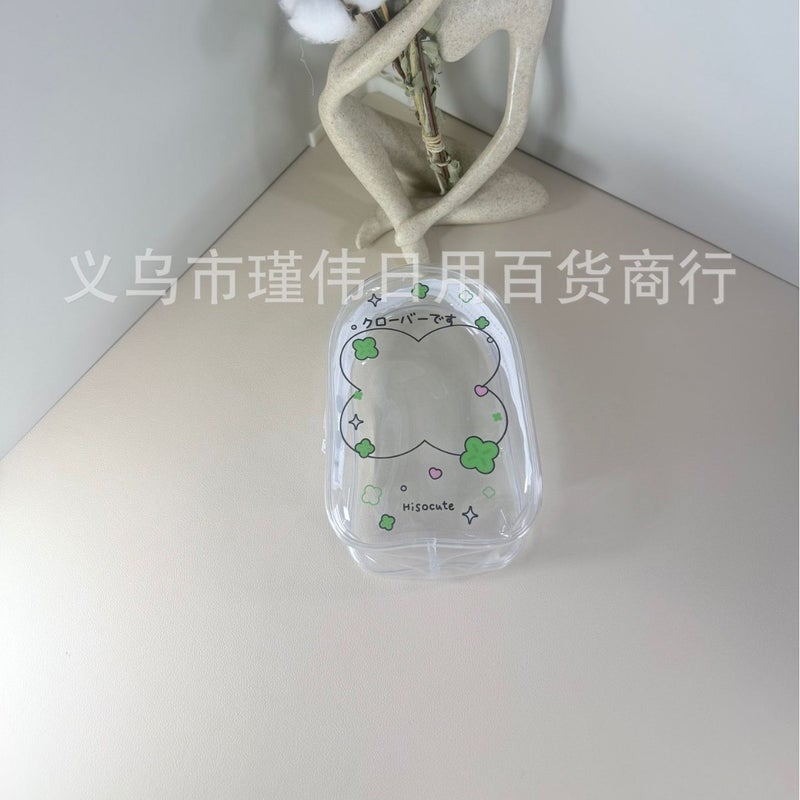 Cartoon Four-Leaf Clover 10Cm Baby Walking Bag Hand-Made Doll Cosmetics Bag Cotton Doll Stereo Display Bag Pendant Pain - Image 1
