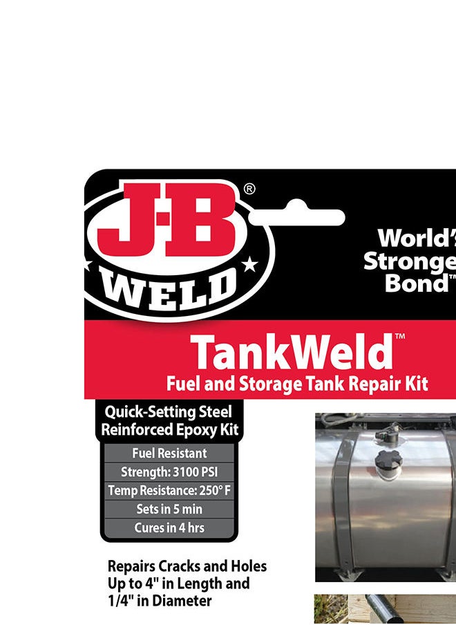 J-B WELD J-B Weld 2110 Metal Fuel Tank Repair Kit Gray 