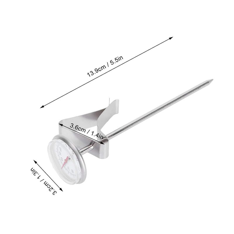 Wide usage compatibility Kitchen Thermometer, Pointer dial no Battery Needed, high Speed Induction Accurate Measurement -10 to 110, Long Probe Adjustable Hook, with Stainless Steel Material, for Milk Daily repeated use trusted quality - Image 5