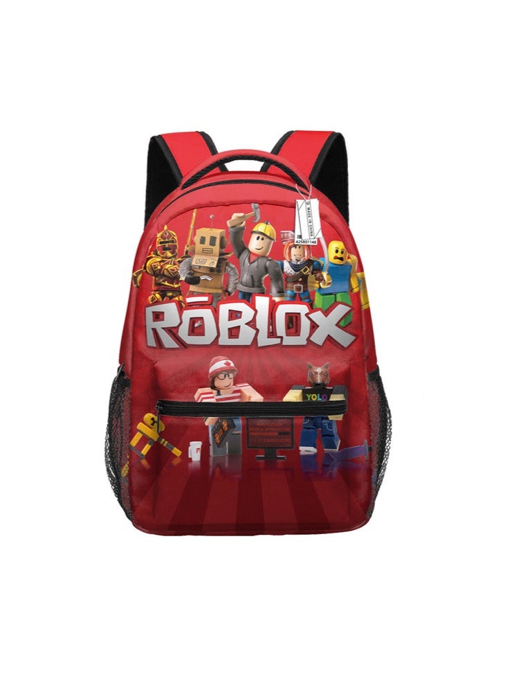 روبلوكس على ظهره الحقائب المدرسية للمراهقين وطلاب المدارس الابتدائية الرجال والنساء الترفيه الرياضة على الظهر - Image 1