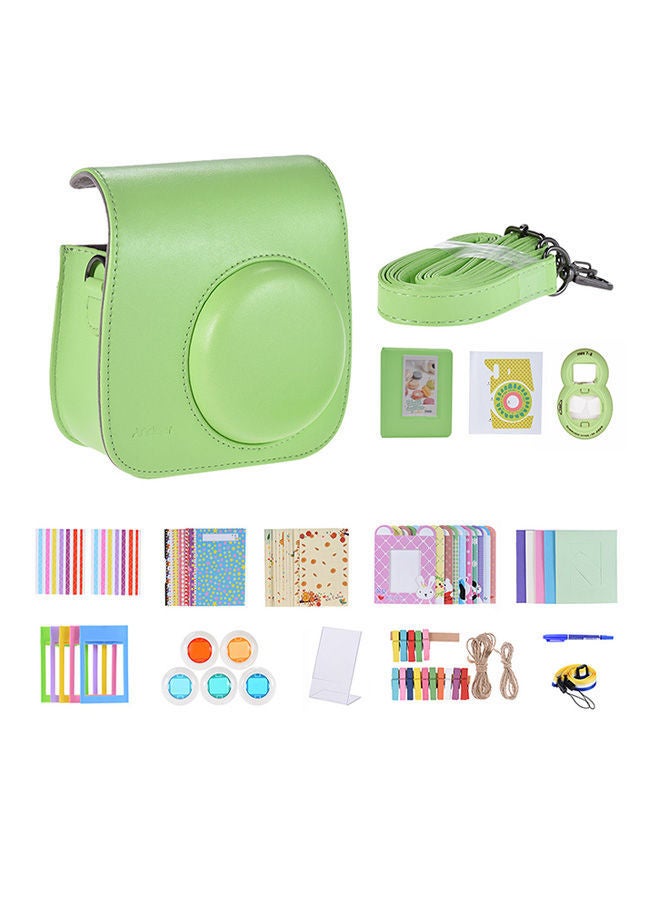 NIBEMINENT Instant Camera Accessories Bundle Kit for Fujifilm Instax Mini Green 