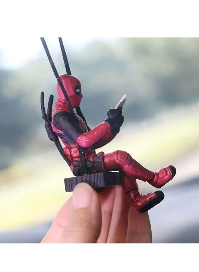 Happy D Little Cheap Deadpool Car Decoration Accessories Car Mirror Suspension Accessories - Image 3