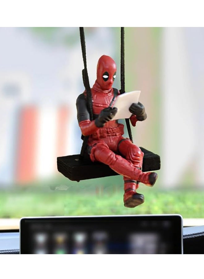 Happy D Little Cheap Deadpool Car Decoration Accessories Car Mirror Suspension Accessories - Image 2