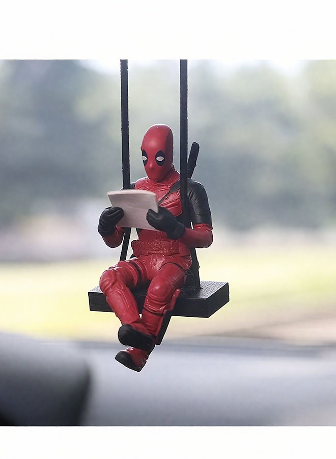 Happy D Little Cheap Deadpool Car Decoration Accessories Car Mirror Suspension Accessories - Image 1