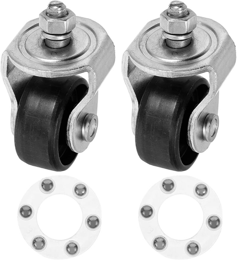 Zerodeko 2pcs Heavy Duty Swivel Jack Casters Replacement Wheels for 2 Ton Hydraulic Floor Jack Repair Accessories - Image 1