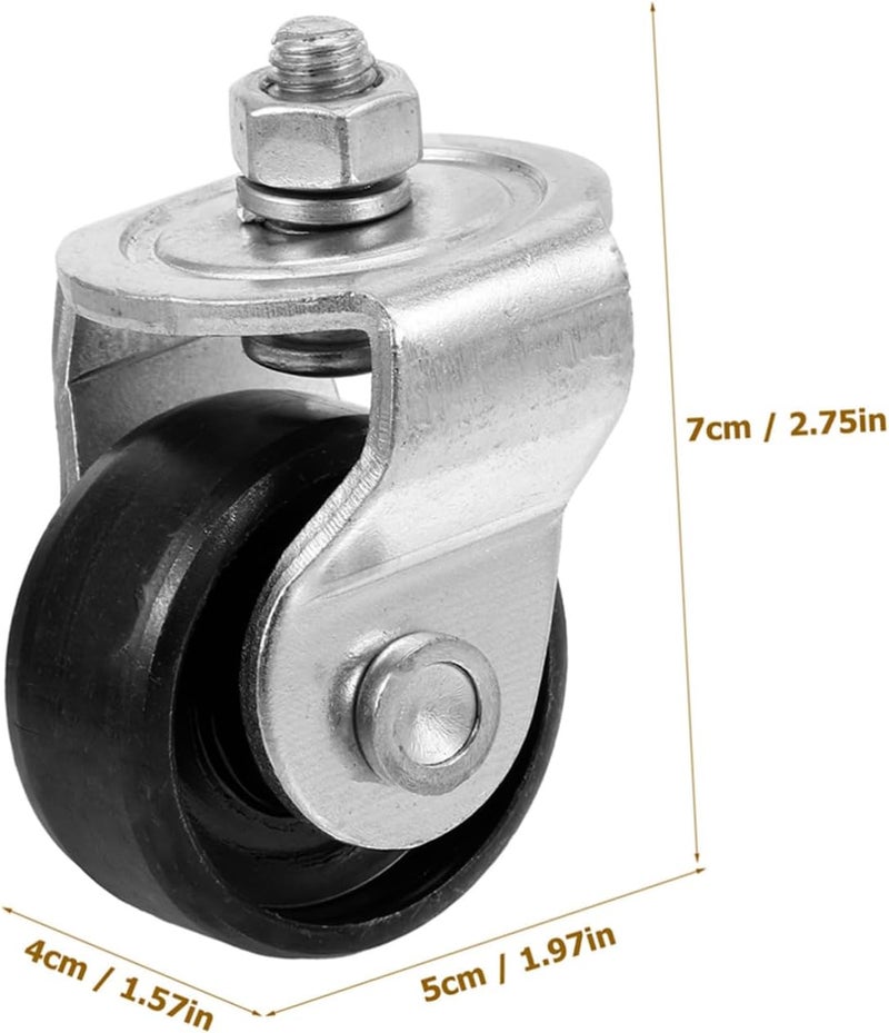 Zerodeko 2pcs Heavy Duty Swivel Jack Casters Replacement Wheels for 2 Ton Hydraulic Floor Jack Repair Accessories - Image 2