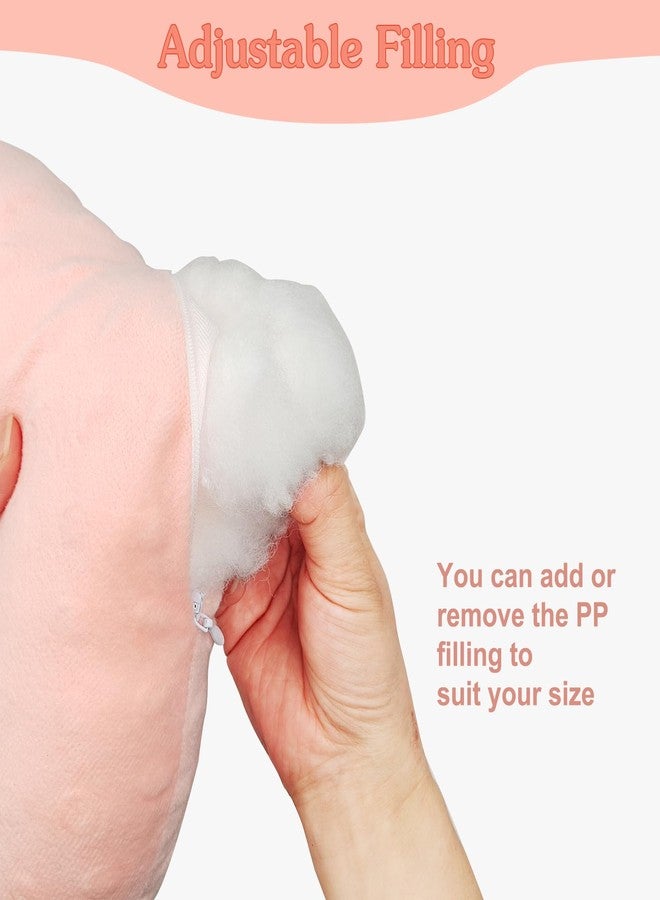LYMOI Large Ear Piercing Pillow for Side Sleepers, Donut Pillow with Ear Hole, Ear Guard Protector Pillows for CNH and Ear Pain Ear Inflammation Pressure Sores Minky Dot (Pink) - Image 5