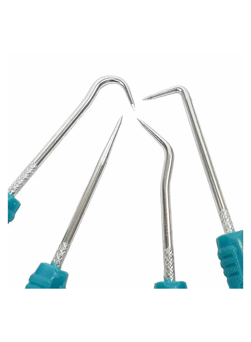 توتال TPHSK0401 مجموع اختيار وخطاف مجموعة 4 قطع اختيار هوك مجموعة كامل هوك اختيار مستقيم 45 درجة اختيار ° اختيار 4 قطع  - Image 5