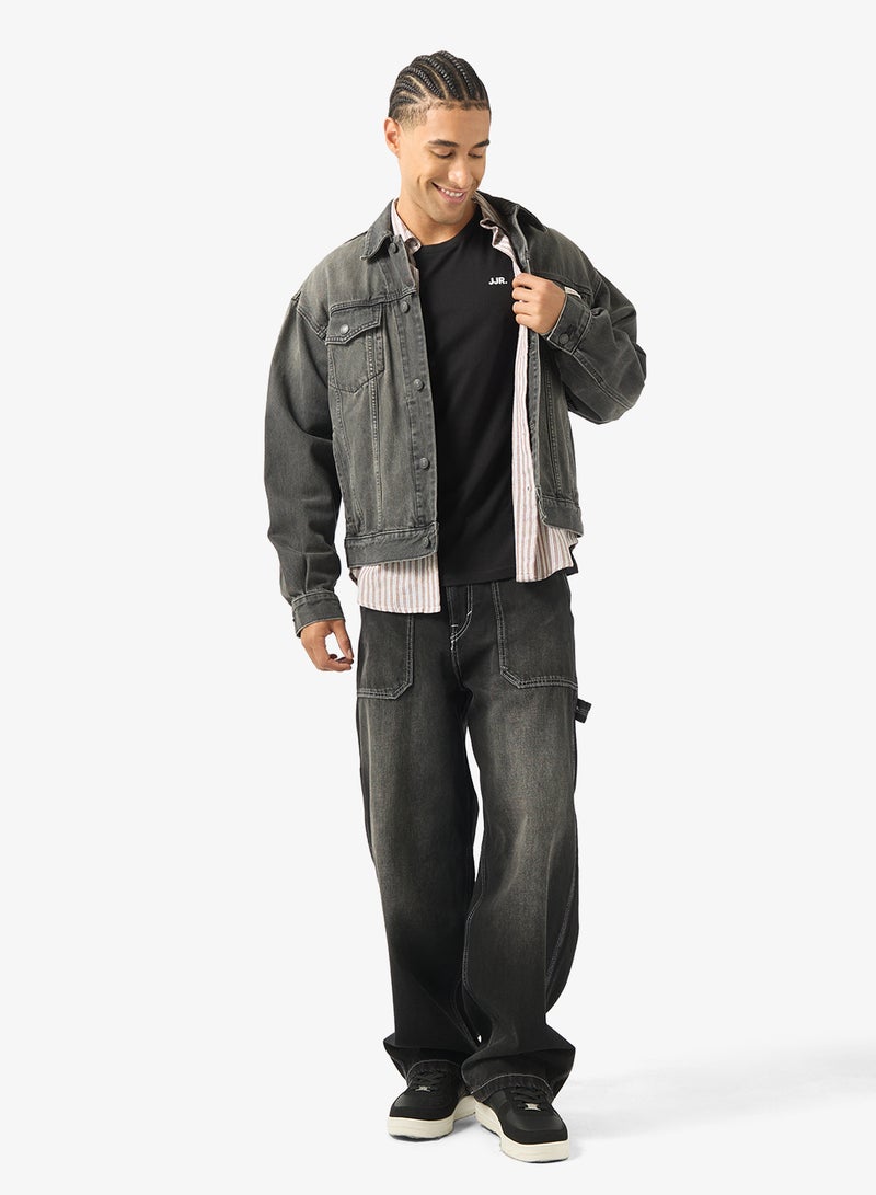 JJ Rebel Logo Regular Crew Neck T-Shirt - Image 4