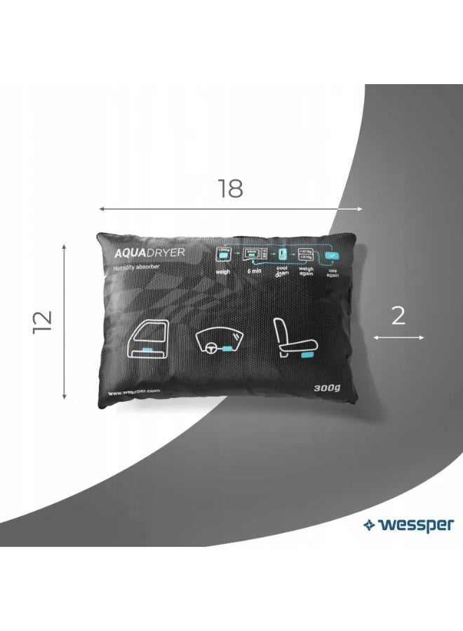 مُمتص رطوبة Wessper AquaDryer Car سعة 300 جم – لإزالة الرطوبة من السيارة والمساحات الصغيرة - Image 1