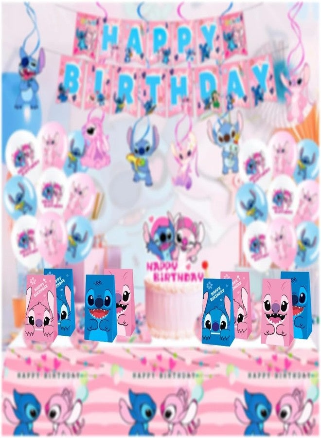 ARHAVI 12Pcs Stitch Party Gift Bags Goodie Bags, Stitch Birthday Party Supplies for Kids Birthday Decorations - Image 4