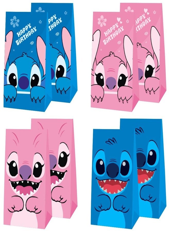 ARHAVI 12Pcs Stitch Party Gift Bags Goodie Bags, Stitch Birthday Party Supplies for Kids Birthday Decorations - Image 1