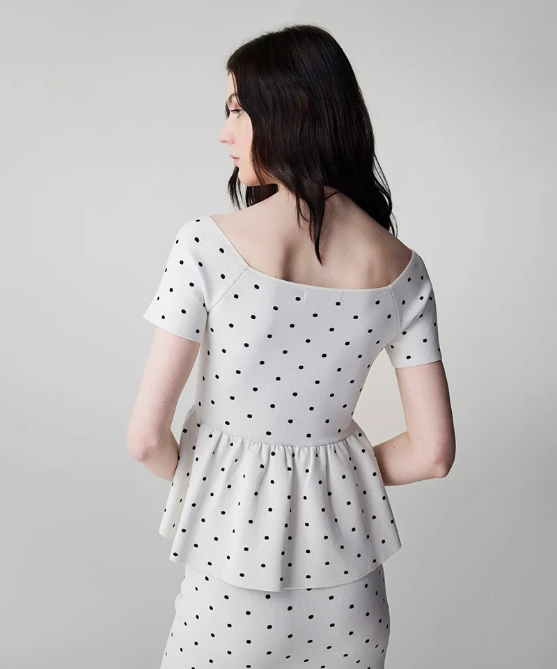 Ipekyol  Polka-Dot Knit Top for Women | Best Price UAE