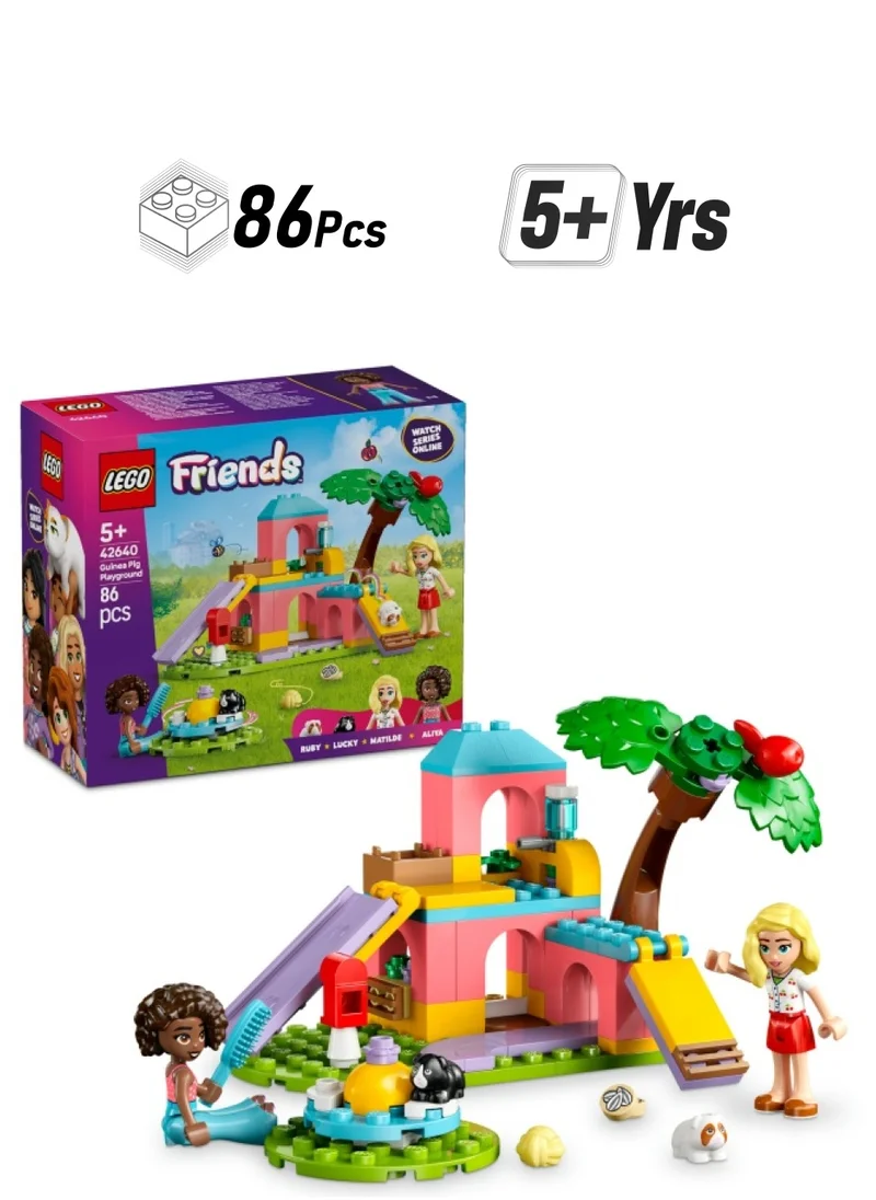 ليغو Friends Guinea Pig Playground Pretend-Play Building Kit 42640 (86) Pieces